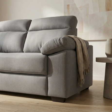 Sofá Owen - Tela Microfibra - 2 cuerpos 12091 (Gris)