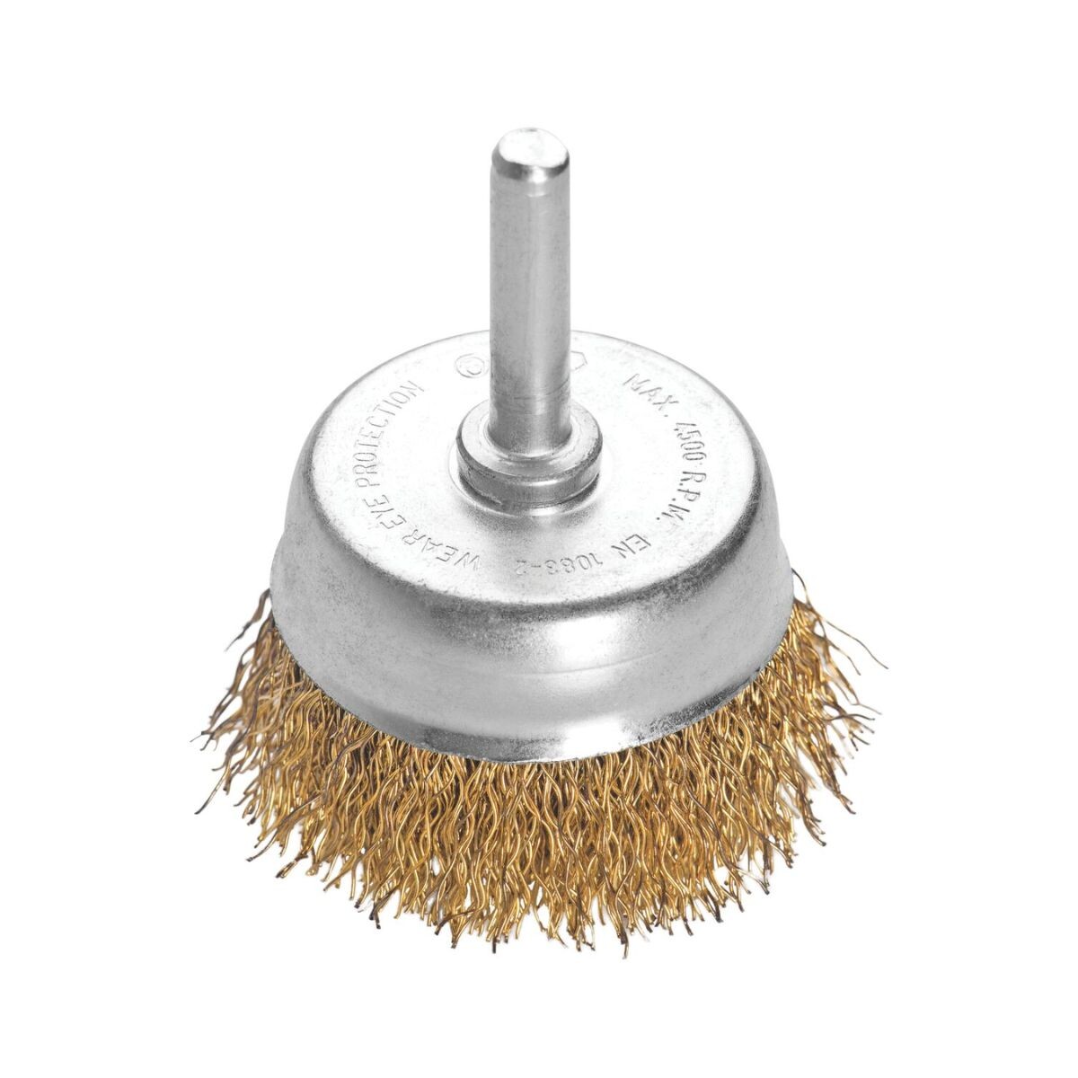 CEPILLO COPA ALAMBRE BRONCEADO 2" CON BASTAGO TRAMONTINA Cepillo Copa Alambre Bronceado 2" Con Bastago Tramontina