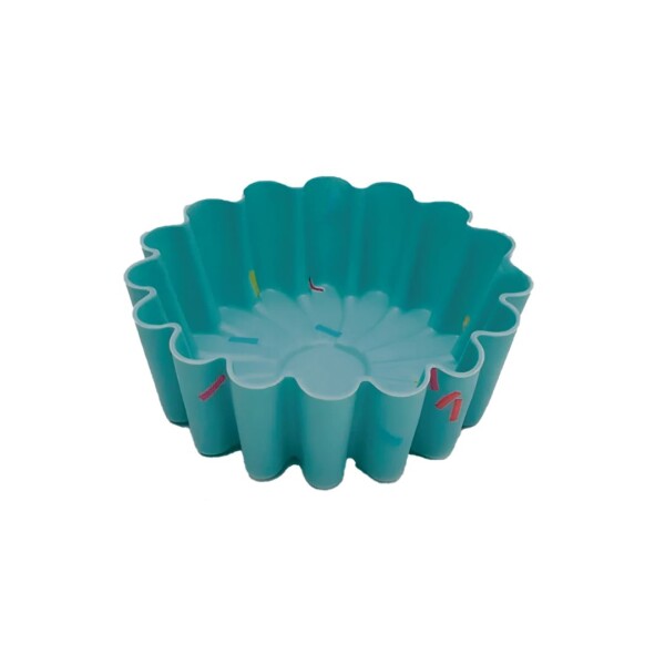 SET X6 MOLDES MUFFIN SILICONA AZUL