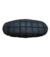 Almohadion Cuero 76x35cm oval grande Negro