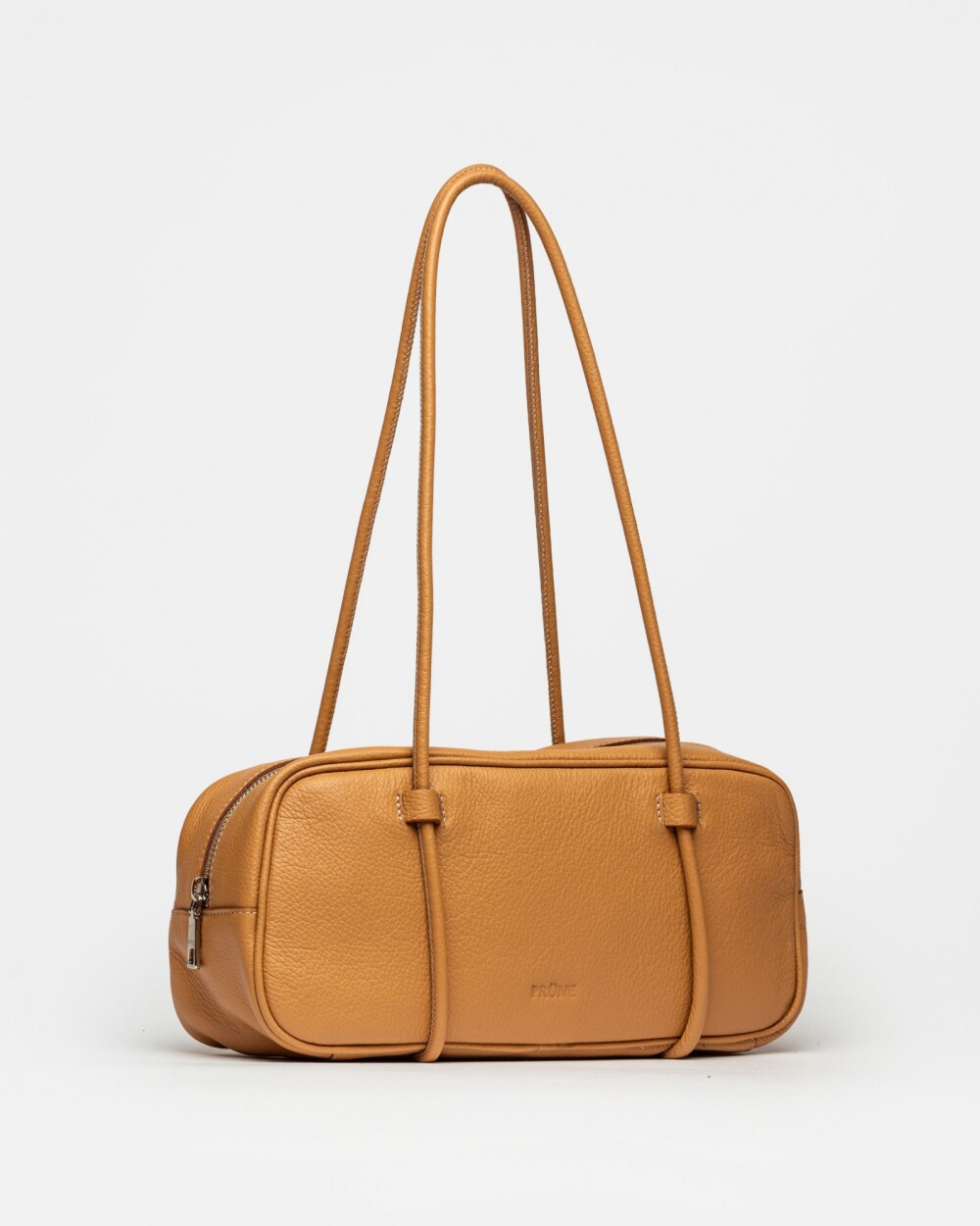 Cartera al hombro Horizon en cuero graneado Cuoio