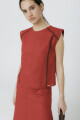 PRE VENTA BLUSA RUCU Cherry