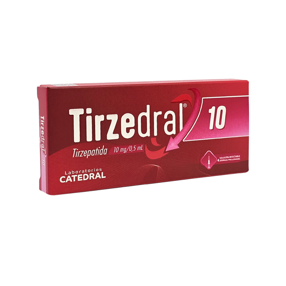 TIRZEDRAL 10 MG CJ X 4 JERINGA PRELL. única