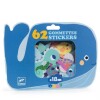 DJ0005 Set De 62 Stickers Para Bebés +18m Djeco - Sea Animals