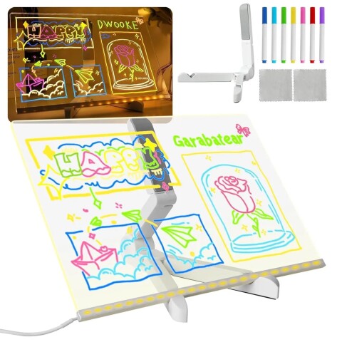 Pizarra Magica Led Luz Usb Soporte Acrilica Luminosa Atrix ® Pizarra Magica Led Luz Usb Soporte Acrilica Luminosa Atrix ®