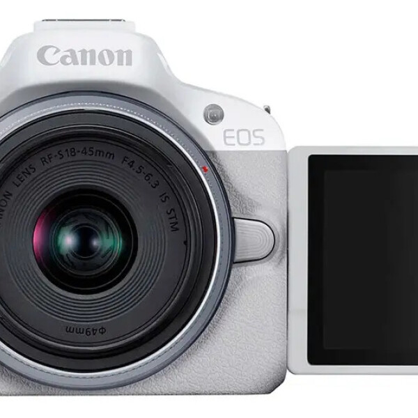 Cámara Mirrorless Canon Eos R50 Con Lente 18-45mm Blanca CAMARA CANON EOS R50 18-45MM
