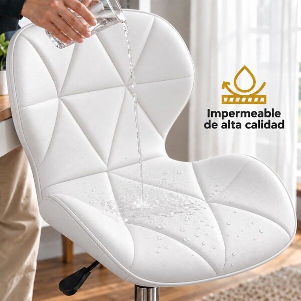 Silla Oficina Imback Escritorio Ergonomica Cuero Sintético IMBACK Color Blanco Silla Oficina Imback Escritorio Ergonomica Cuero Sintético IMBACK Color Blanco