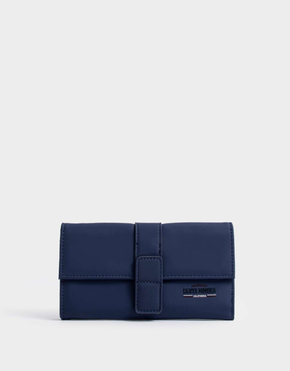 Billetera Fichero Rayado - Azul Marino 