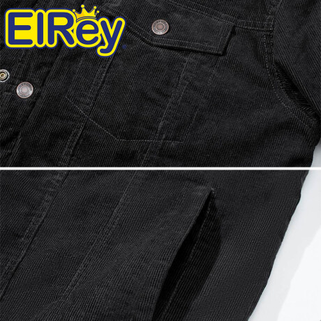 Campera Uzspace Pana Corderito Moda Hombre Urban Negro