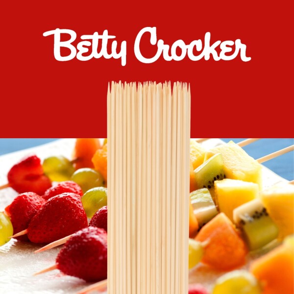 SET 100PCS BROCHETA BAMBU 30CM SET 100PCS BROCHETA BAMBU 30CM