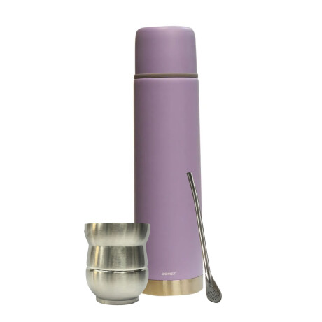 Set Termo Bala 750ml +mate 140ml +bombilla regalo Comet Lila