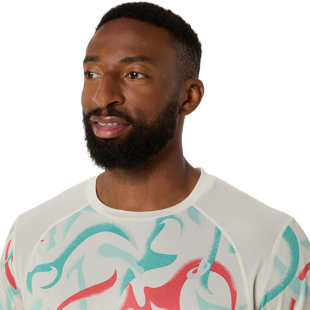 Road All Over Print Ss Top - Hombre Birch