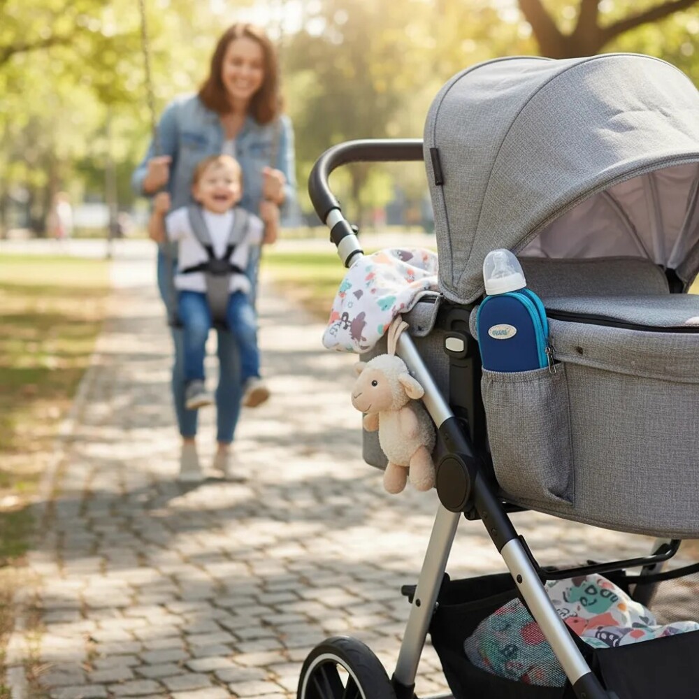 Porta biberon termico kuka azul