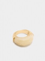 Anillo Con Detalle Efecto Piedra beige