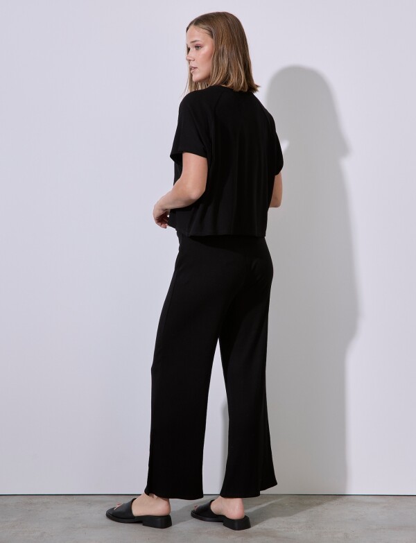 Pantalon Rib NEGRO