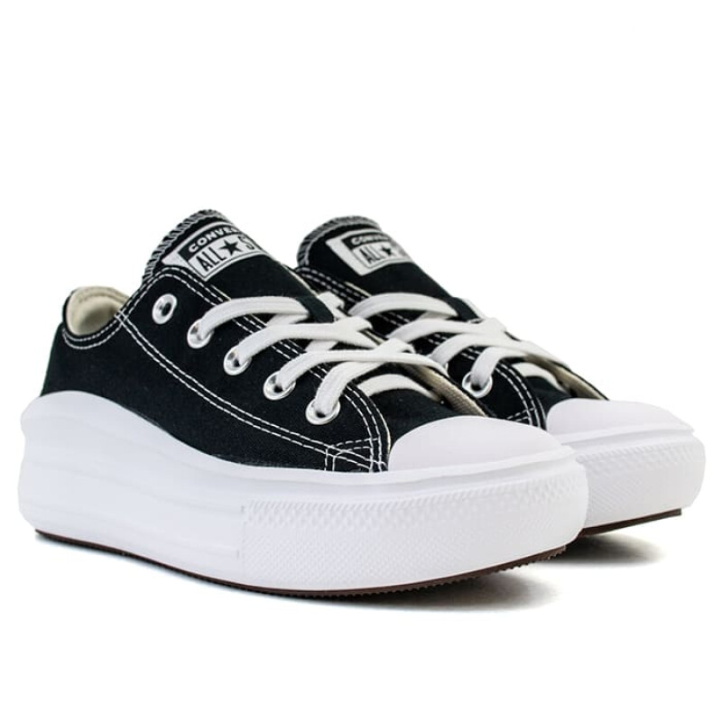 Championes Converse All Star Move Ox de Mujer - 571818C Negro-blanco