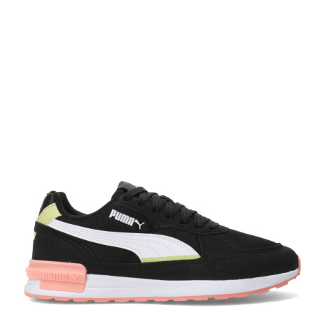 Championes de Mujer Puma Graviton Negro - Blanco - Verde Agua