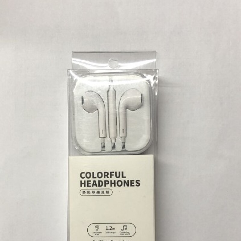 AURICULARES DE MODA COLORIDOS-BLANCO AURICULARES DE MODA COLORIDOS-BLANCO