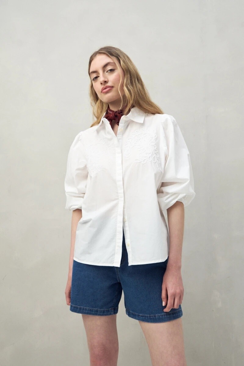 CAMISA D.CASSIN CORDEL - BLANCO 