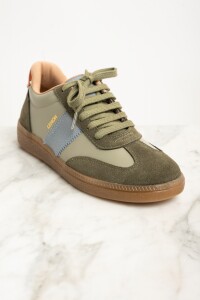 Zapatilla Cuero Combinada Safari
