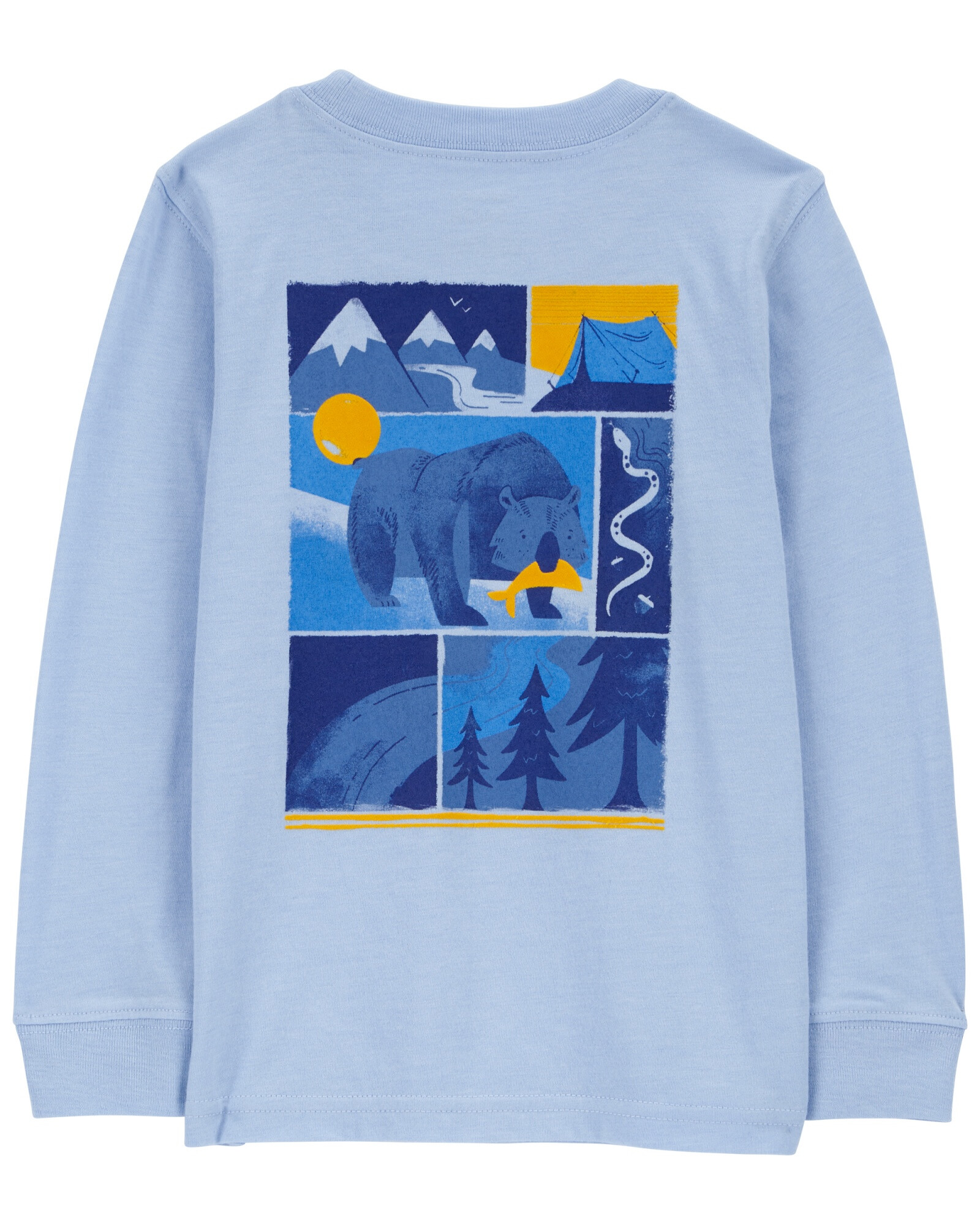 Remera de algodón, manga larga, estampa naturaleza. Talles 2-5T Remera de algodón, manga larga, estampa naturaleza. Talles 2-5T
