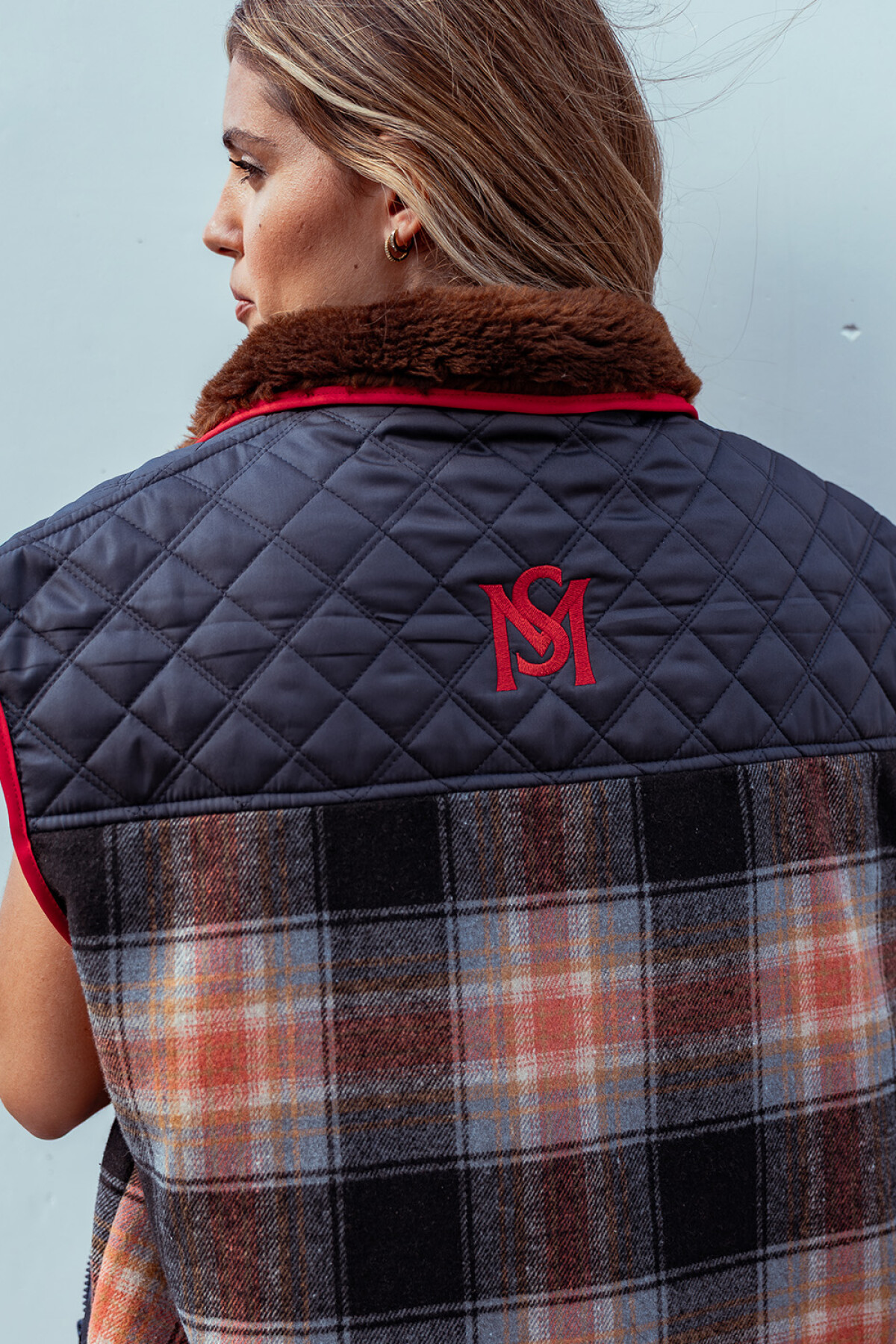 Saddle vest Azul Marino / Naranja