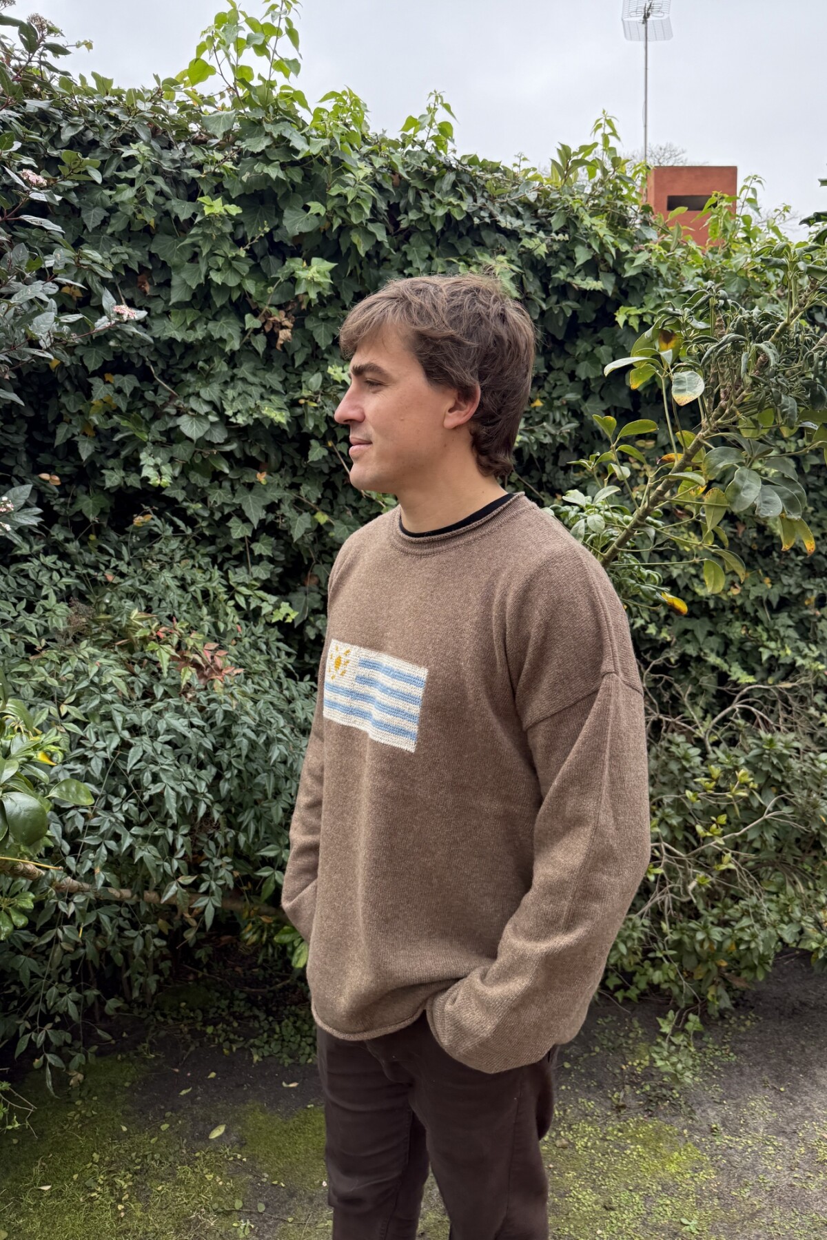 Flag Wool Sweater Men Topo