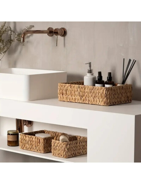 CANASTO CHICO 35x20xH10CM JACINTO DE AGUA CANASTO CHICO 35x20xH10CM JACINTO DE AGUA