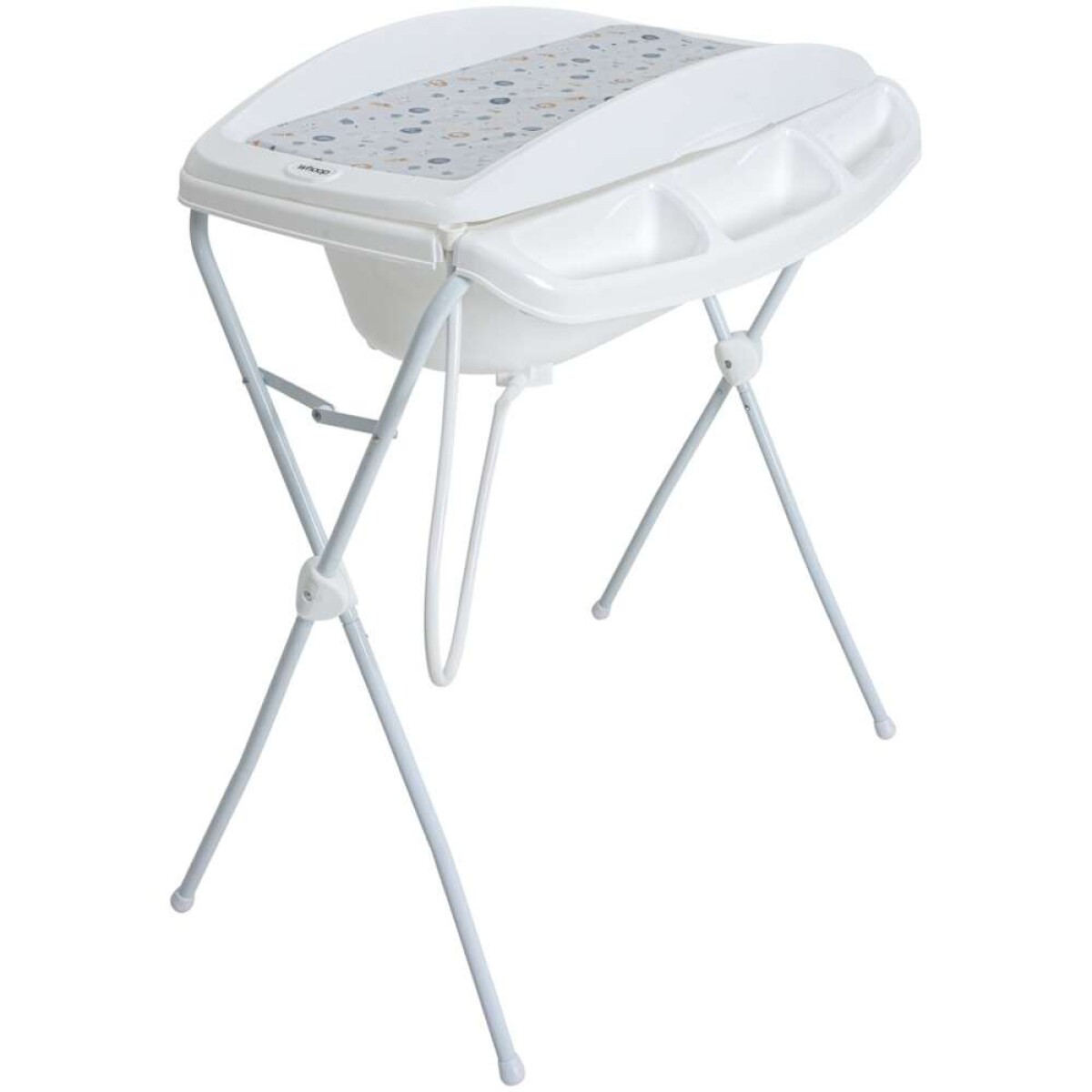 Catre De Baño Plegable Con Cambiador Angra Bebesit - Grafito 