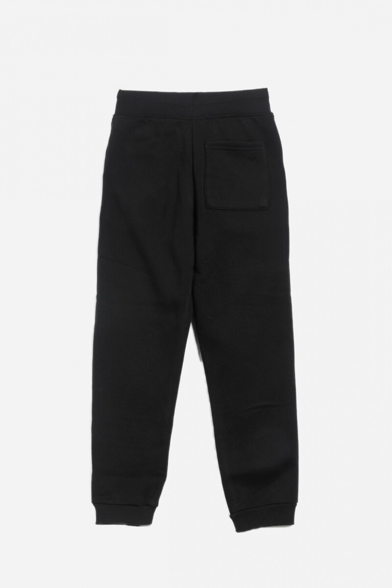 Pantalon deportivo con puño - Niño NEGRO