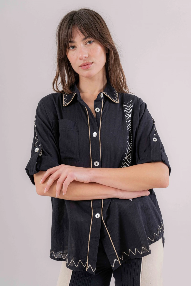 Camisa Casia negro l/xl