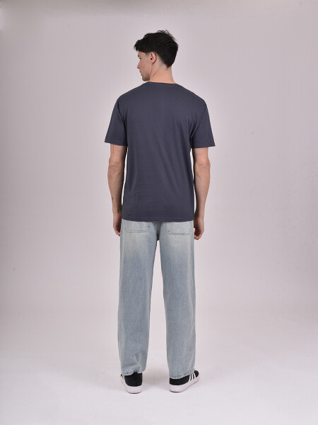 REMERA LONG LIVE GRIS OSCURO