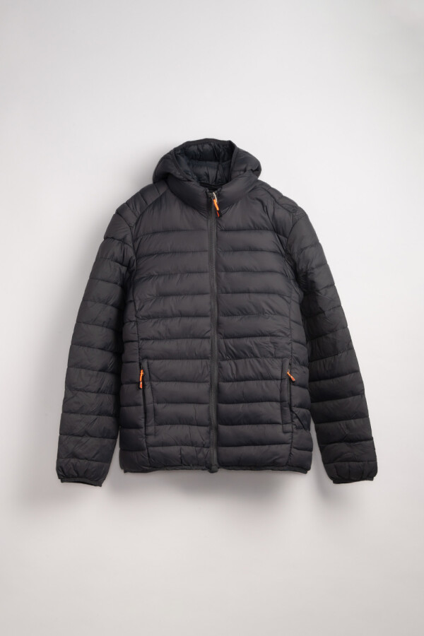 Campera capitoneada Gris Oscuro