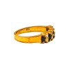 Anillo Vera-Oro Bajo-Piedra Zafiro y Zirconia-AN8115 conpiedra