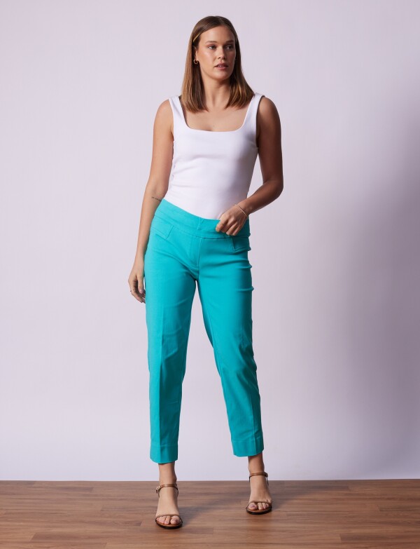 Pantalon Pull On TURQUESA