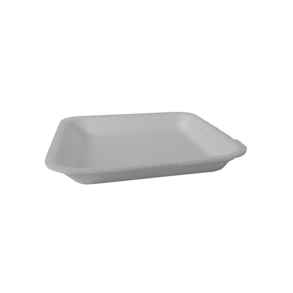BANDEJA DE ESPUMA BLANCA 15X15X1.8 CM. BLANCO
