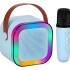 Parlante Karaoke Bluetooth Luces RGB Con Micrófono Portable® Variante Color Azul