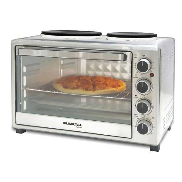 Horno De Mesa Electrico Punktal 36 L Con 2 Discos HORNO ELECTRICO PUNKTAL PK-36 INOX