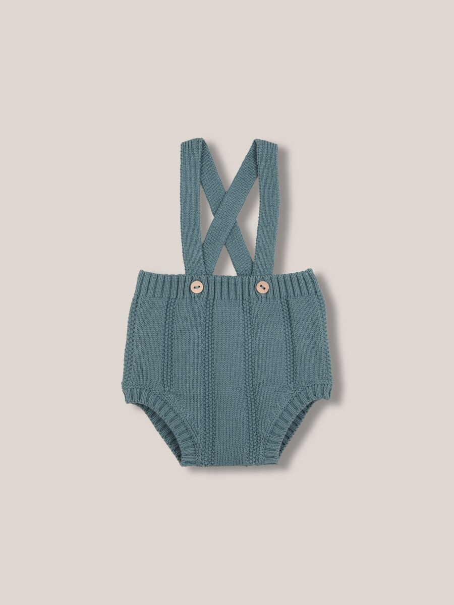 Pantalon Corto De Punto Amarillo
