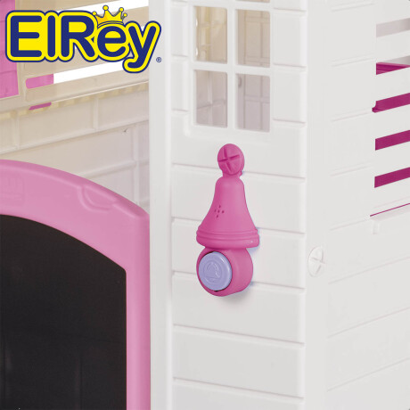 Casita Para Niños Europea C/Cerco 107x140x127 Rosa