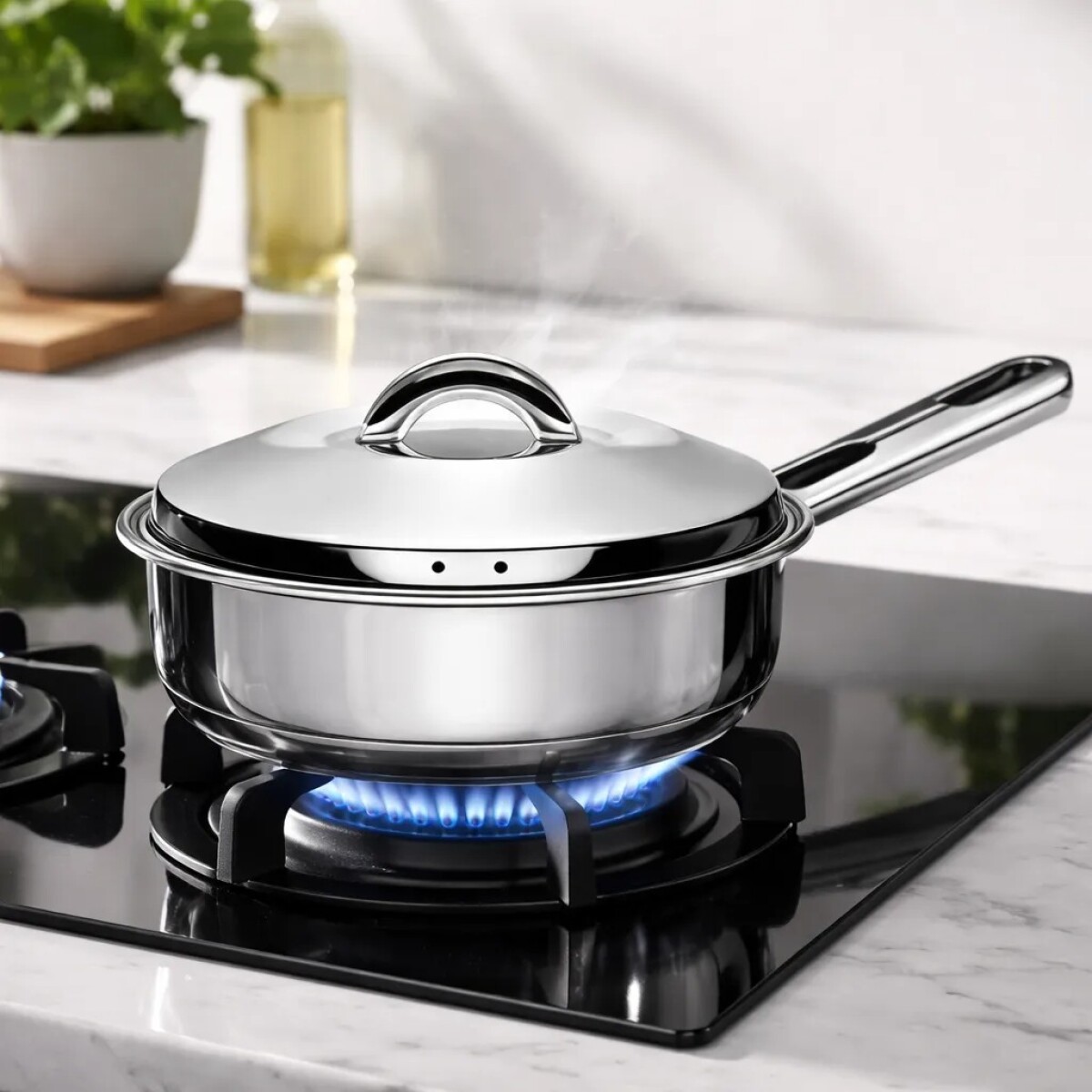 Sartén Alto con tapa Acero Inoxidable. - 62500/200 - Tramontina 