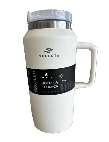 BOTELLA TERMICA ACERO TAPA PLASTICO 1.9L BLANCO BOTELLA TERMICA ACERO TAPA PLASTICO 1.9L BLANCO