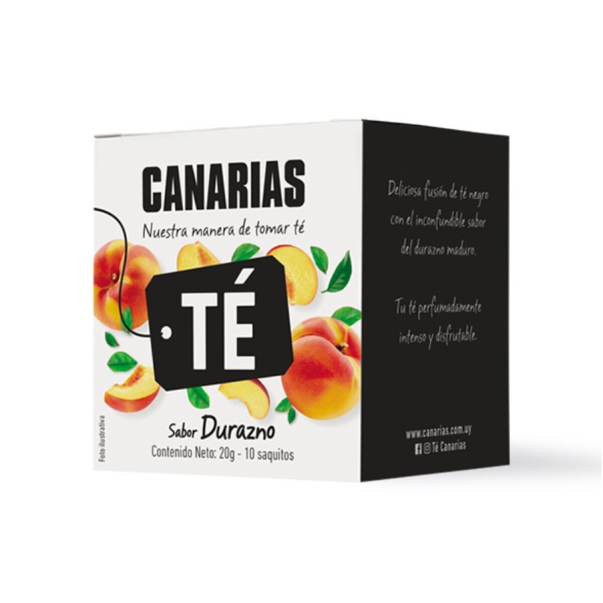 Caja X10 Té Negro Sabor Durazno Canarias 