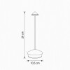 LAMPARA LED NEGRA 10.5X29CM C/USB Unica