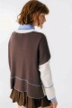 Sweater Saela Blanco/Chocolate
