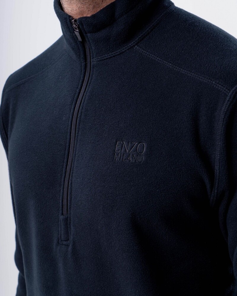 Sueter Negro Fleece U