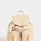Mochilas Urbanas Mochila Urbana Con Charm Osito - Blanco Crudo