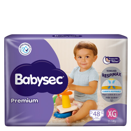 Pañales Babysec Premium XG 48 Unidades Pañales Babysec Premium XG 48 Unidades