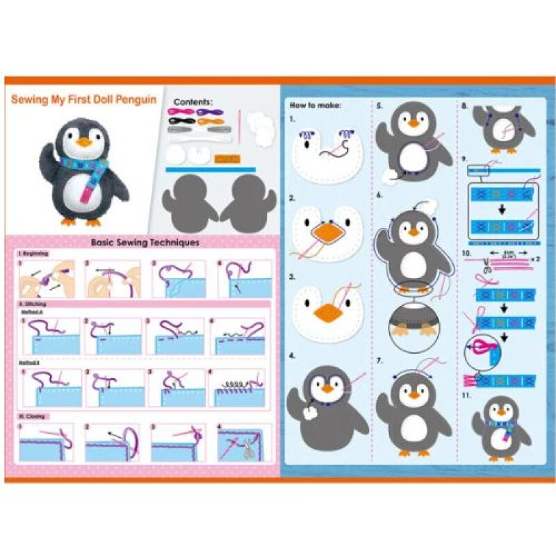 Cosiendo mi primer Pinguino Cosiendo Mi Primer Pinguino