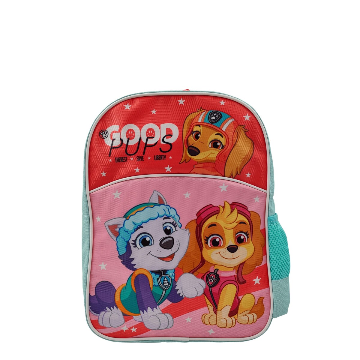 Mochila Paw Patrol Good - Rosado - Rojo - Verde Agua 